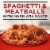 Banquet Spaghetti & Meatballs Frozen Meal Perspective: left