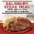 Banquet Salisbury Steak With Mac And Cheese Frozen Meal Perspective: left