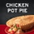 Banquet Chicken Pot Pie Frozen Pot Pie Dinner Perspective: left
