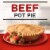 Banquet Beef Pot Pie Frozen Dinner Perspective: left