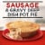 Banquet Sausage And Gravy Deep Dish Pot Pie Frozen Meal Perspective: left