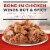 Banquet Hot And Spicy Bone In Chicken Wings Frozen Meat Perspective: left