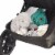 Evenflo Folio 3 Wheeled Stroller and Jogger Travel System - Black/Blue Perspective: left