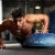 Bosu Home Balance Trainer for Strength, Flexibility, and Cardio Workouts, Blue Perspective: left
