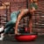 BOSU 26 Inch Yoga Sports Pro Balance Trainer Ball Exercise Equipment, Red/Black Perspective: left