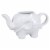 BIA Cordon Bleu Porcelain Elephant Sugar and Creamer Set - White Perspective: left