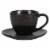 BIA Cordon Bleu Serene Demitasse Cup and Saucer Set - Black Perspective: left