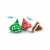HERSHEY'S HUGS Milk Chocolate Hugged by White Creme Christmas Candy Bag Perspective: left