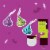 HERSHEY'S KISSES Milk Chocolate Monster Foil Halloween Candy Bag Perspective: left