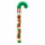 REESE'S Miniatures Milk Chocolate Peanut Butter Cups Christmas Candy Plastic Cane Perspective: left