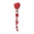 HERSHEY'S KISSES Milk Chocolate Valentine Candy Plastic Cane Perspective: left