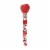 HERSHEY'S KISSES Milk Chocolate Valentine Candy Plastic Cane Perspective: left