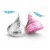 HERSHEY'S HUGS & KISSES Assorted Milk Chocolate and White Creme Candy Valentine's Day Gift Box Perspective: left