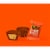 REESE'S Miniatures Plant Based Oat Chocolate Confection Peanut Butter Cups Candy Bag Perspective: left