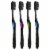 Colgate® 360® Charcoal Floss-Tip Bristles Soft Toothbrush Value Pack Perspective: left