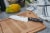 Zwilling TWIN Signature Hollow Edge Santoku Knife Perspective: left