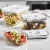 ZWILLING Fresh & Save 3-pc Glass Food Storage Container, Meal Prep Container- Assorted Sizes Perspective: left