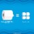 Cottonelle Ultra Clean Toilet Paper Strong Toilet Tissue Mega Rolls Perspective: left