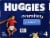 Huggies OverNites Baby Diapers, Size 4 (22-37 lbs) Perspective: left