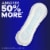 Always Maxi Pads Overnight Absorbency Size 4 Unscented Perspective: left