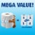 Charmin Ultra Soft Toilet Paper Tissue Mega Rolls Perspective: left