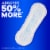 Always Maxi Pads Regular Absorbency Size 1 Unscented Perspective: left