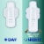 Always Pure Cotton Size 4 FlexFoam Overnight Unscented Pads with Wings Perspective: left