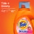 Tide HE Plus Downy April Fresh Liquid Laundry Detergent Perspective: left