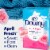 Downy April Fresh Dryer Sheets Perspective: left
