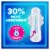 Always Ultra Thin Size 1 Regular Unscented Pads With Wings Perspective: left