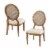 SEI Furniture Kippview 19.5 H Upholstered Dining Chair Natural/Cream (Set of 2) Perspective: left