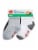 HANES-BOYS/MEN Toddler Ankle Socks TBCSA6 Assorted 4T/5T Perspective: left