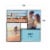 Snap® 4 Opening 4x6 Front Load Collage Photo Frame - Black Perspective: left