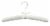Whitmor Satin Padded Hangers - Bone Perspective: left