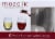 Sabert Mozaik Plastic Stemless Wine Glasses - Clear Perspective: left