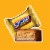 Snickers Crunchy Peanut Butter Squared Fun Size Chocolate Candy Bars Bag Perspective: left