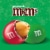 M&M'S Peanut Milk Chocolate Christmas Candy Gift Box Perspective: left