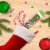 M&M'S Holiday Milk Chocolate Minis Size Christmas Candy Tube Perspective: left
