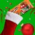 M&M'S Holiday Peanut Butter Milk Chocolate Candy Christmas Assortment Bag Perspective: left