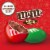 M&M'S Milk Chocolate Christmas Candy Resealable Bag Perspective: left