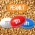 M&M'S Peanut Red White & Blue Summer Candy Party Size Bag Perspective: left