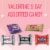 Snickers Twix Milky Way & 3 Musketeers Valentines Day Assorted Chocolate Candy Perspective: left