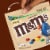 M&M'S Almond Milk Chocolate Candy Family Size Bag Perspective: left