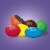 M&M's Dark Chocolate St. Patricks Day Candy Sharing Size Bag Perspective: left