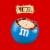 M&M'S Pretzel Milk Chocolate Candy Sharing Size Bag Perspective: left