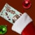 M&M'S Dark & Milk Chocolate Espresso Christmas Candy Bag Perspective: left