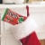 M&M'S Peanut Butter Milk Chocolate Red and Green Christmas Candy Bag Perspective: left