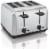 Hamilton Beach Brushed Stainless Steel Toaster Perspective: left
