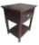 HD Designs Knowles USB Port Dark Brown Nightstand Perspective: left