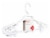 Everyday Living® Swivel Hanger with Clips - 3 Pack - White Perspective: left